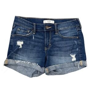 Women's Abercrombie & Fitch  Jean Shorts 26 W Sz 2 Hi Rise Denim